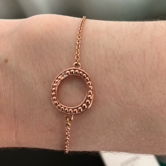 Adore Rose Gold Bracelet with Swarovski Crystal - Picture 2 of 2